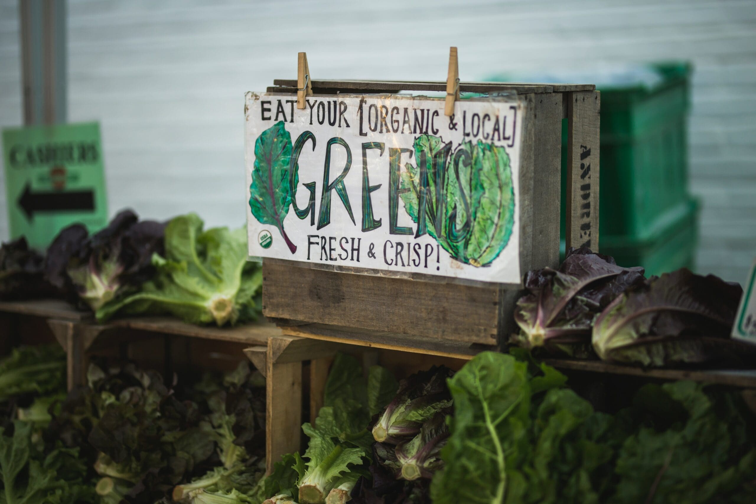 Organic and gluten-free fresh greens