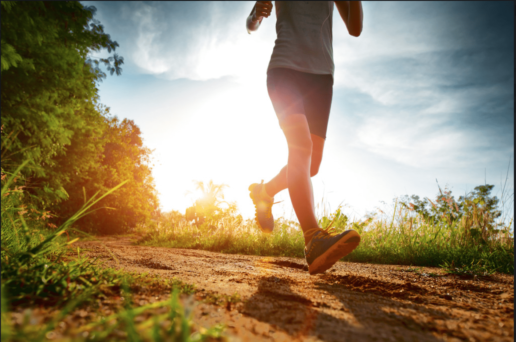 a person running