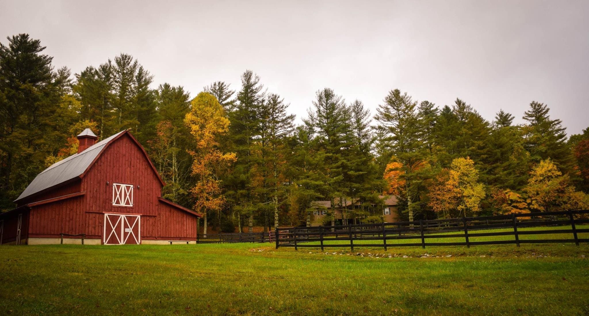 a farmhouse