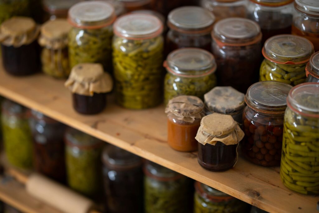 fermented foods in jars