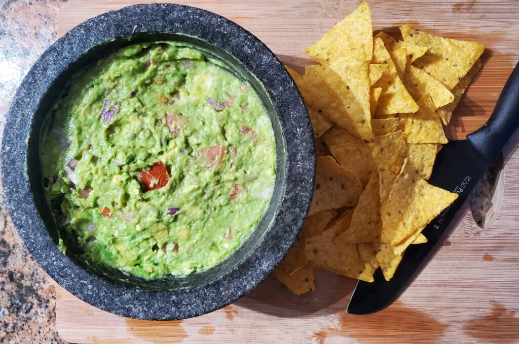 Chips and guacamole