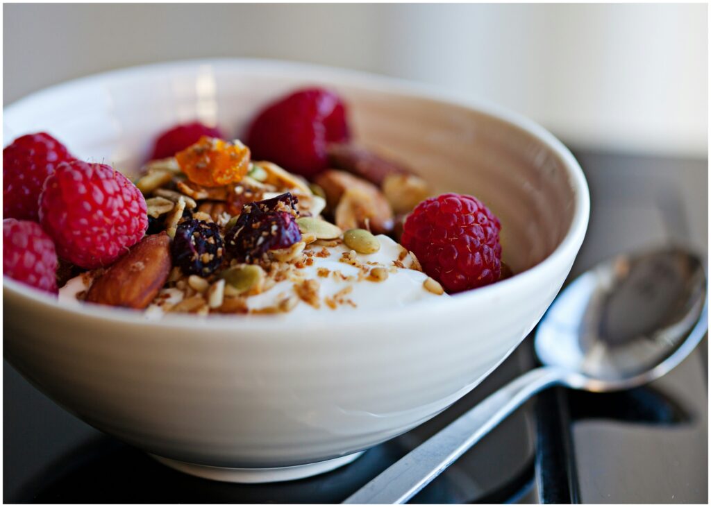 Greek yogurt with berries